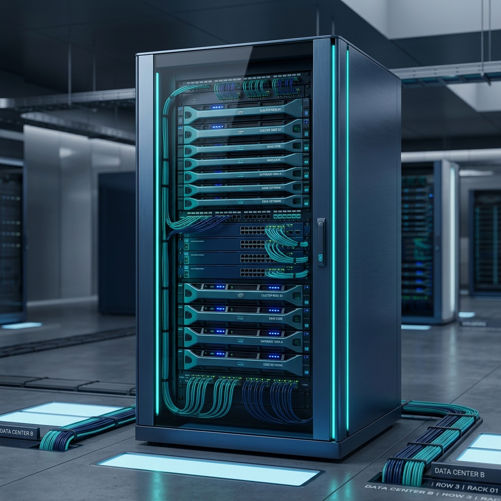 Enterprise servers in a data center supported by Servicing24
