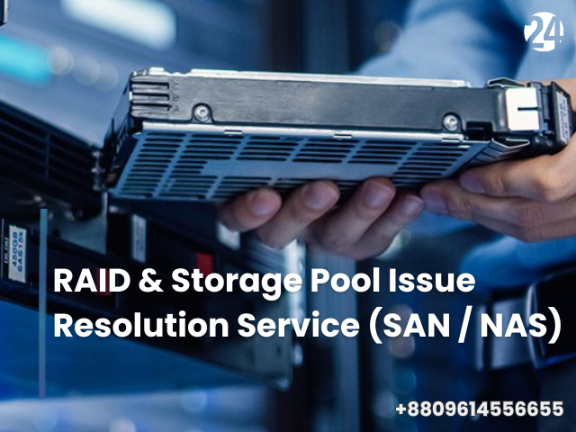 RAID & Storage Pool Issue Resolution Service (SAN / NAS)