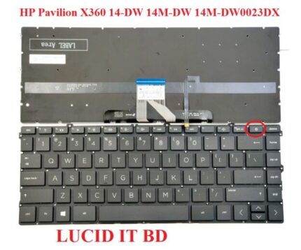 New HP Pavilion X360 14-DW 14M-DW 14M-DW0023DX Keyboard Backlit US Black