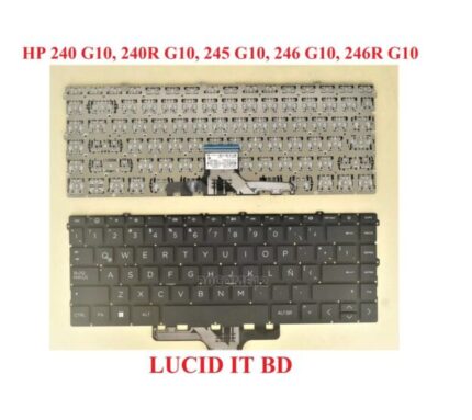 New For HP 240 G10, 240R G10, 245 G10, 246 G10, 246R G10 Keyboard Black No Frame No Backlit